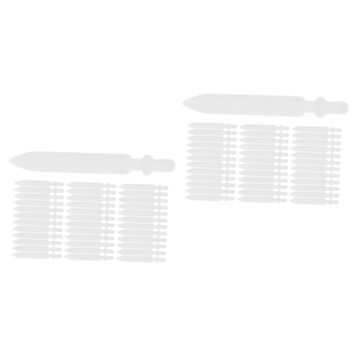 TEHAUX 2sets Replacement Pen Nibs for Acrylic Paint Pens Lightweight Portable 50pcs*2