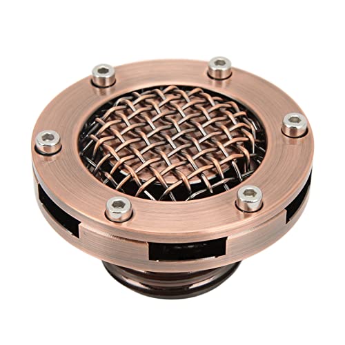 Meuel Gloss Black Gas Tank Cover, Fuel Tank Lid with