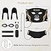 LED Light Therapy Mask Skin Care Mask & Neck, Red & Infrared Lights Masks Wavelength LED Face Mask Light Therapy for Home Use（Advanced Black）