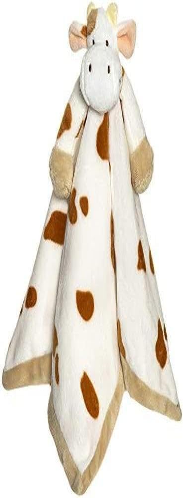 Teddykompaniet Båstad 13723 Baby Comforter Toy Blanket Cow Diinglisar White/brown - Baby Security Blanket - Soother Stuffed Plush Animal Blankies for Newborn and Toddler, Girl and Boy