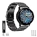 Aresh Compatible with Galaxy Watch Active 2 40mm Bands&Active 2 44mm Band& Galaxy Watch 6 40mm 44mm Band/Galaxy Watch 6 Classic 47mm 43mm Band, 20mm Stainless Steel Strap for Galaxy Watch Active