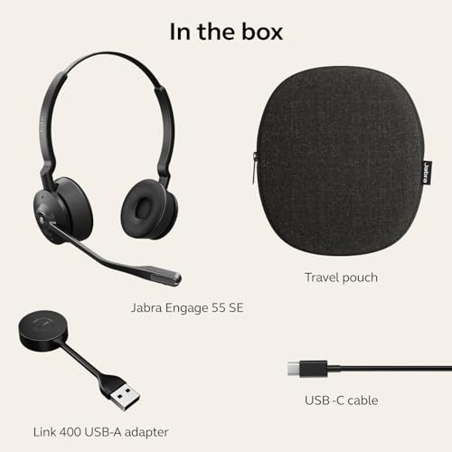image for Jabra Engage 55 SE (Second Edition) Dual-Ear Wireless Headset w/Link 4