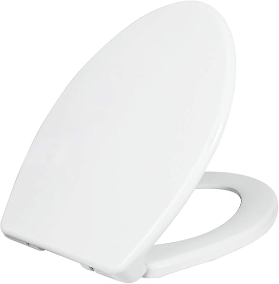 LUXE Bidet Luxe TS1008E Elongated Comfort Fit Toilet Seat with Slow