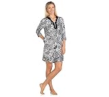 ELLEN TRACY womens Paisley Tunic Night Shirt, Paisley, Large US