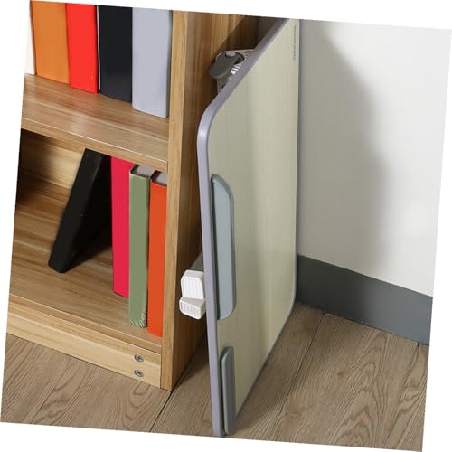 Bureau pliable en bois beige compact et table d'ordinateur réglable pour rompre le mal de dos - 8
