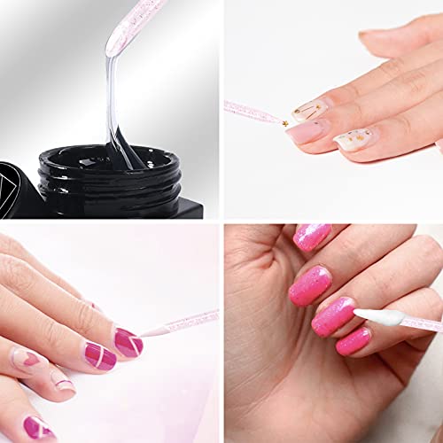 Vaincre 100 PCS Disposable Nail Stick Cuticle Pusher bulk, Nail Care Sticks, Cuticle Manicure and Pedicure Stick for Fingernail, Cleaning Cuticle Stick (Pink)