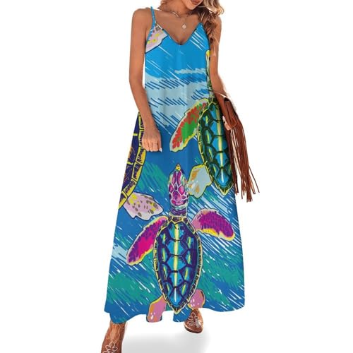 Robe d'été sans manches contre la chaleur : le confort de la robe maxi