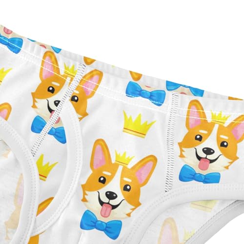 ODAWA Cute Dog Blue Bow Ties Underwear Briefs, 2T Underwear Boys4