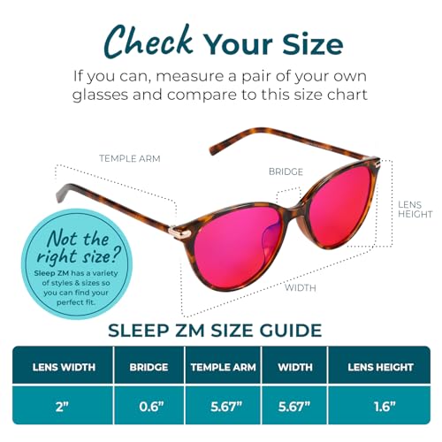 Image of Sleep ZM Blue Light Blocking & Light Sensitivity Glasses - 14 Lens Types for Comfort, Relaxation, Sleep & Relief