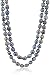 6-7mm Dyed Peacock Baroque Freshwater Cultured Pearl Endless Necklace, 50"