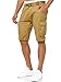 Produktbild Indicode Herren Monroe Cargo Cargo-Shorts inkl. Gürtel | Bermuda Männer Sommerhose aus Baumwolle Amber M