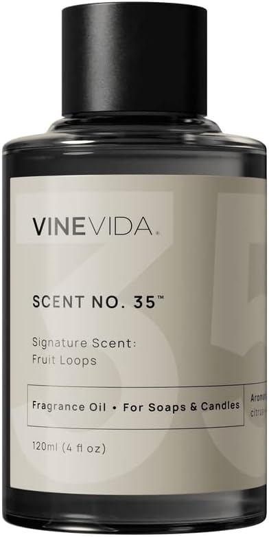 VINEVIDA [4oz] Fruit Loops Fragrance Oil for Candle Making and Soap Making - Premium Candle Scents for Soy Candles