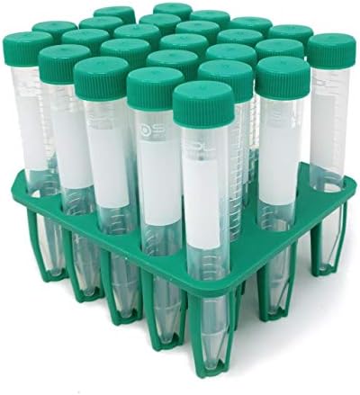 SPL 15 ml Conical Centrifuge Tubes Sterilized with PP Racks, Non - pyrogenic, Non - cytotoxic, DNase/RNase - Free, Human DNA - Free 25 Tubes x Rack (1 Rack)