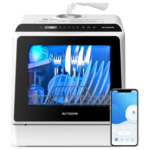 Compact Smart Dishwasher with App Control