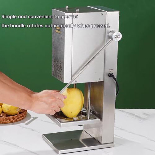 Automatic Potato Peeler Machine, Electric Stainless Steel Blade, Adjustable Thickness 3-10Mm, Quick 5S Completion, Uniform Cutting Height