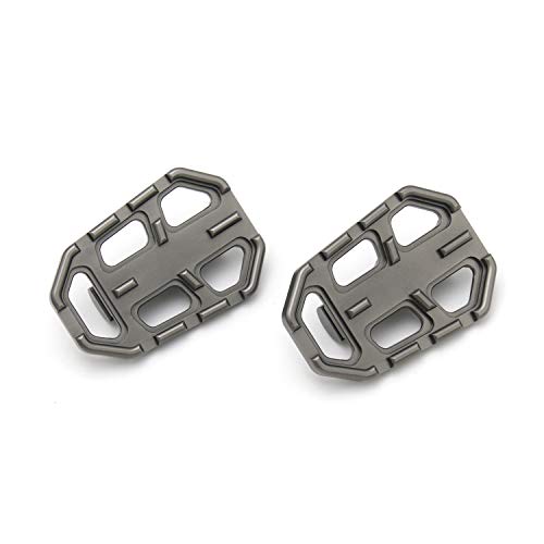 Sangmei Pedais de pedestal de motocicleta tarugo dianteiro largo Pedais de descanso de pedais compat