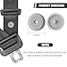 JNXIJ 10 Sets Seat Belt Button Stop, Snap-on Safety Belt Stopper Kit Prevent Buckle from Sliding Down, Plastic Seatbelt Stopper Button Interior Accessories for Cars Trucks SUVs (Gray)
