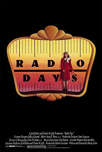 Affiche originale Radio Days Woody Allen 116x158cm souvenir cinéma vintage 1987