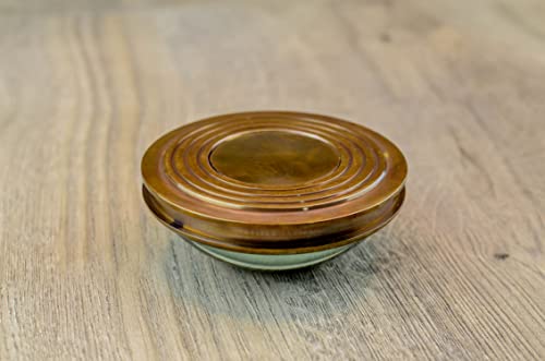 Brújula de Bolsillo Vintage de Latón con Caja de Madera miniatura 6