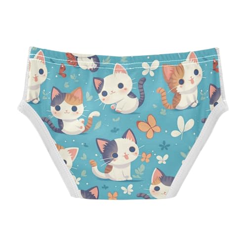 Wusikd Cute Cats Boys' Underwear Cotton Butterflies Boys Briefs Soft Toddler Underwear 2T2