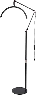 ASHATA LED Floor Lamp for Eyelash Extensions, 16 Inch Eyelash LED Floor Light, LED Lash Lamp for Tattoo Artists, Nail Tech, Esthetician, 3000 to 6000K, with Metal Light Stand (UK)