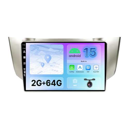 Radio Android para Lexus RX400H con control de volante y conexión WLAN integrada