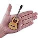 Dselvgvu Wooden Miniature Guitar with Stand and Case Mini Musical Instrument Guitar Replica Collectible Figurines Dollhouse Accessories Model Home Decoration Display Ornament (5.12