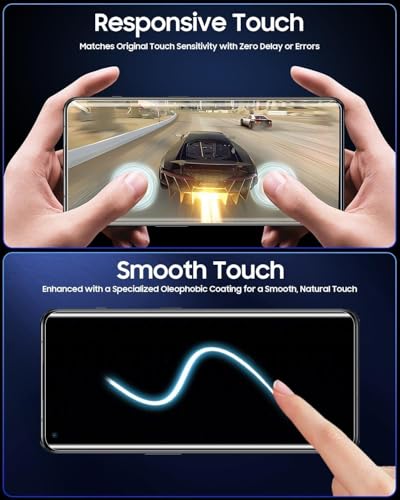 Image of Mothca Premium UV Tempered Glass Screen Protector For Moto Edge 30 Fusion (Pack of 1) Full Adhesive UV Curved Screen Guard, Case Friendly with Installation Kit