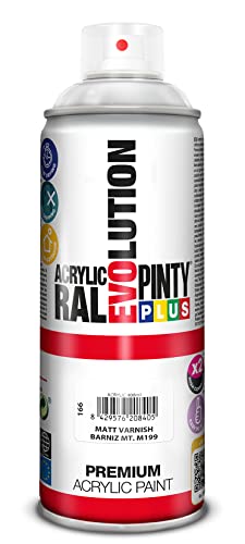 Pintura spray Acrílica Barniz Mate PINTYPLUS EVOLUTION 520cc Matt varnish M199