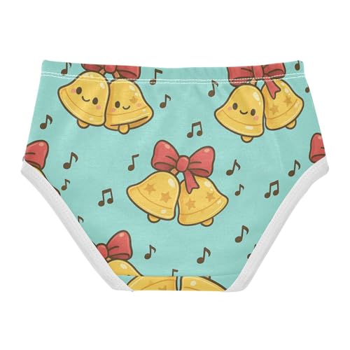 Girls' Organic Cotton Panties Toddler Cotton Underwear for Girls Jingle Bells2