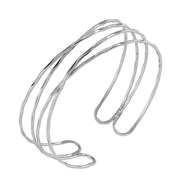 Dainty Arm Cuff Bracelet for Women Gold/Silver Adjustable Upper Arm Cuff Layered Bangle Bracelet Open Knot Bracelet Summer Beach Charm Fashion Jewelry