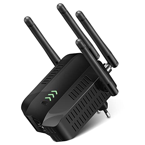 WLAN Repeater 1200 Mbit/s,WLAN Verstärker Dualband 5GHz + 2,4GHz,WiFi Netzwerk Repeater,WiFi Booster Mit Repeater/Router/AP Modus,LAN/WAN Port,WiFi Extender,kompatibel zu Allen WLAN Ausrüstung Cover