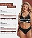 Sae Eleisa A Barely Feel Bras for Women(34B-42D),Full Coverage Smooth Wireless Bras for Women,Push Up Seamless Supportive Bra,Fashion Comfort Bralettes,Black 38D