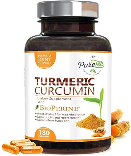 Turmeric Curcumin 95% High Potency Curcuminoids 1950mg with Bioperine Black Pepper for Best