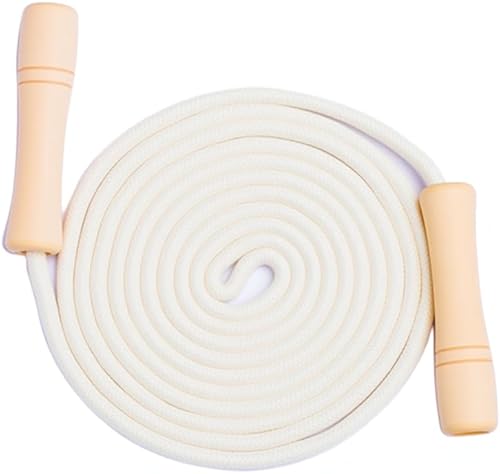 Miniatura 7 de Cuerda de saltar para niños  Mango de madera  Cuerda de saltar ajustable de algodón trenzado para niños pequeños fitness entrenamiento ejercicio
