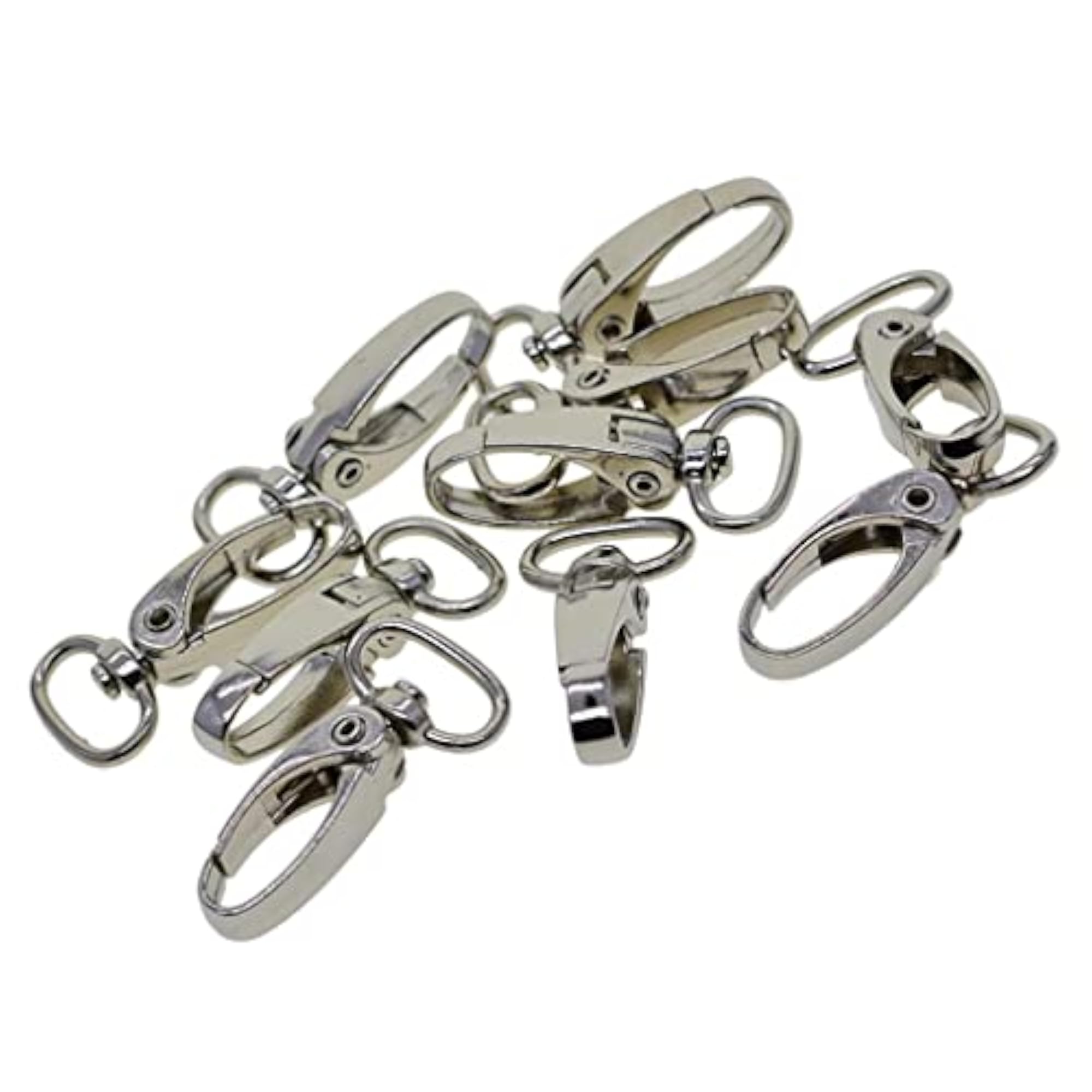 10 Lanyard Hook Swivel Snap Lobster Clasp Clips