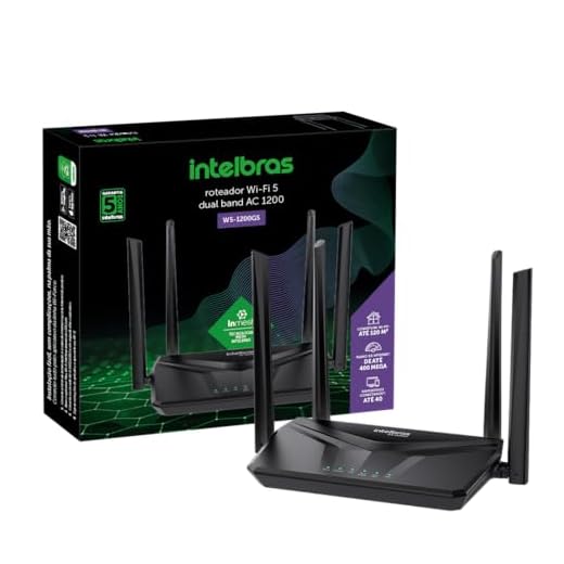 Roteador Wi-fi W5 1200GS Preto Intelbras
