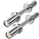 Iron Crush Olympic Dumbbell Handle - Loadable Bar with 1.2mm Medium Knurling - Heavy-Duty Alloy Steel with Chrome - 28mm Shaft Diameter, Measures Less Than 15' - Weightlifting Accessories - 10lbs.
