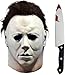 Boolavard Michael Myers Maschere Halloween Horror Costume Cosplay Puntelli in Lattice (Maschera + Coltello)