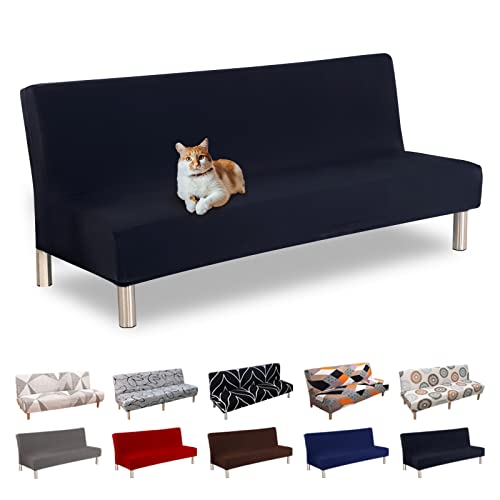 Lydevo Housse de Canapé sans Accoudoir 3 Places Housse de Canapé Clic Clac Extensible Universel...