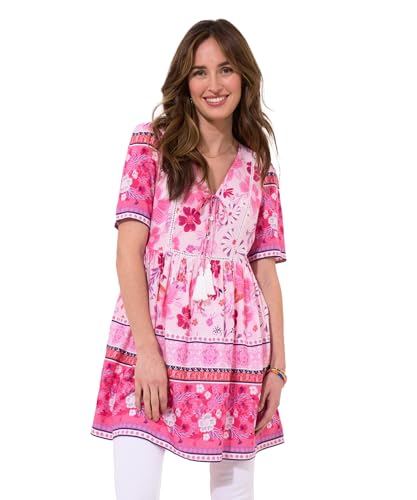 Maillot Tunique Imprimé Floral Contrasté Coupe Relaxed Joe Browns