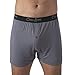 Chill Boys - Cool, Comfortable & Breathable Mens Underwear - Men's Boxers (Large, Grey) - Imported 95% Viscose made from Bamboo / 5% Spandex