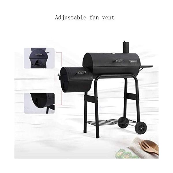 JHLXYXMY BBQ Grill Outdoor Barbecue Grill Household Kitchen Picnic Thick Charcoal Multi-Person Barbecue, Portable Folding Shelf is Stable and Durable, 112 120 81 49cm - Image 5