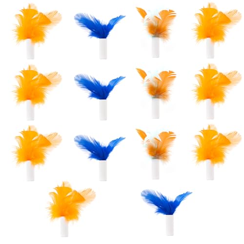 Cosicosy Interchangeable Attachments Cat Feather Toys Replaceable Feathers, 14Pcs