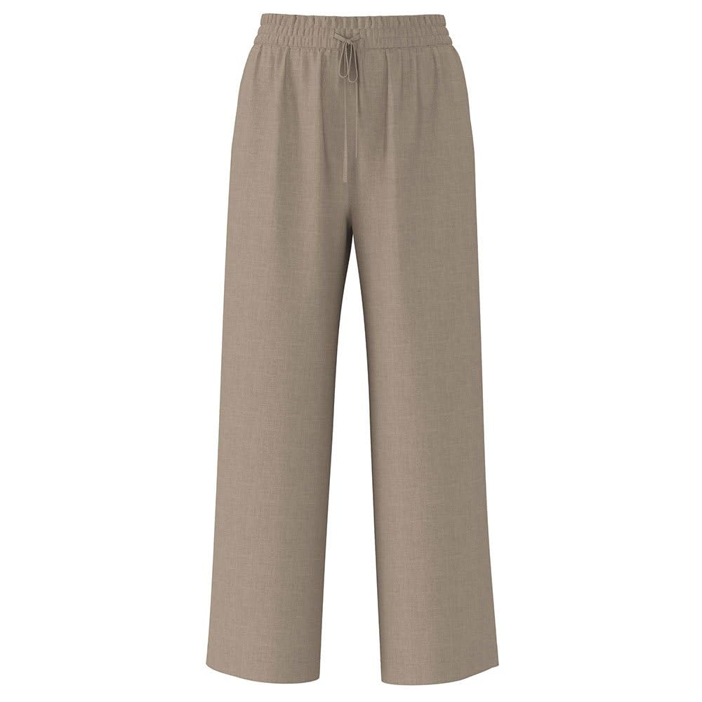 SELECTED FEMMEWomens Slfviva-gulia Hw Long Linen Pant Noos Fabric trousers