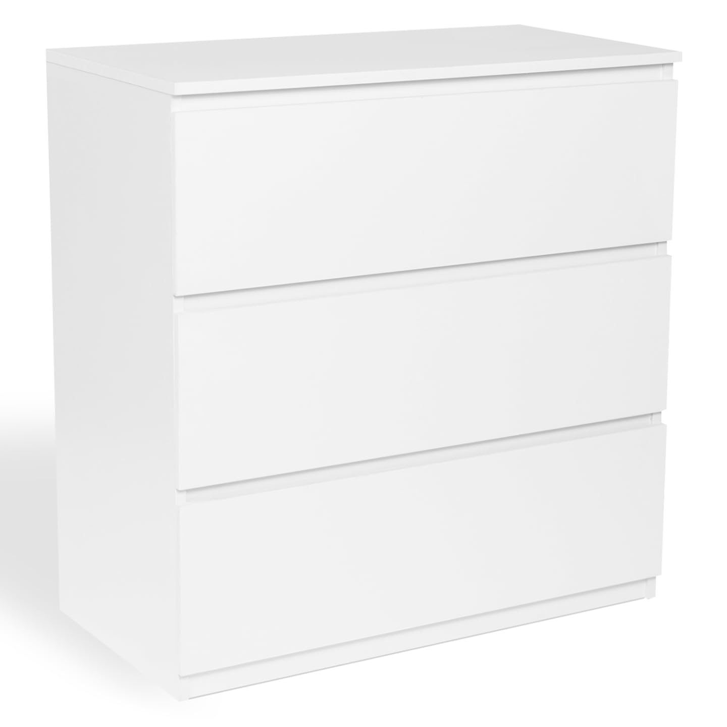 IDMarket - Commode 3 tiroirs TOMI 78 cm Bois Blanc