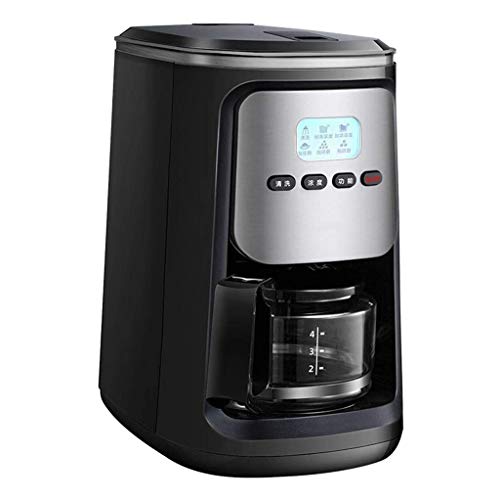 QUSYZD Cafetera automática Americana para Granos de café, molido y preparación de café, cafetera de Vapor de Doble Uso, 110V~240V, Material PP, Potencia 900W.,