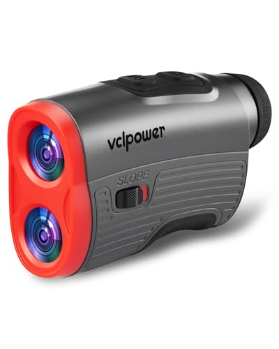 VCLPOWERW Golf Rangefinder with Slope, 1200 Yards Laser Range Finder for Golf & Hunting, 7X Magnification, Flag Lock Vibration, Rechargeable Battery, Magnetic Strip, Waterproof Golf Accessories
