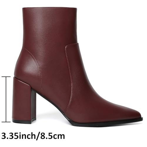 Image of Susanny Sexy High Heels for Women Boots Round Toe Platform Booties Lace Up Suede Side Zipper Ankle Bootie