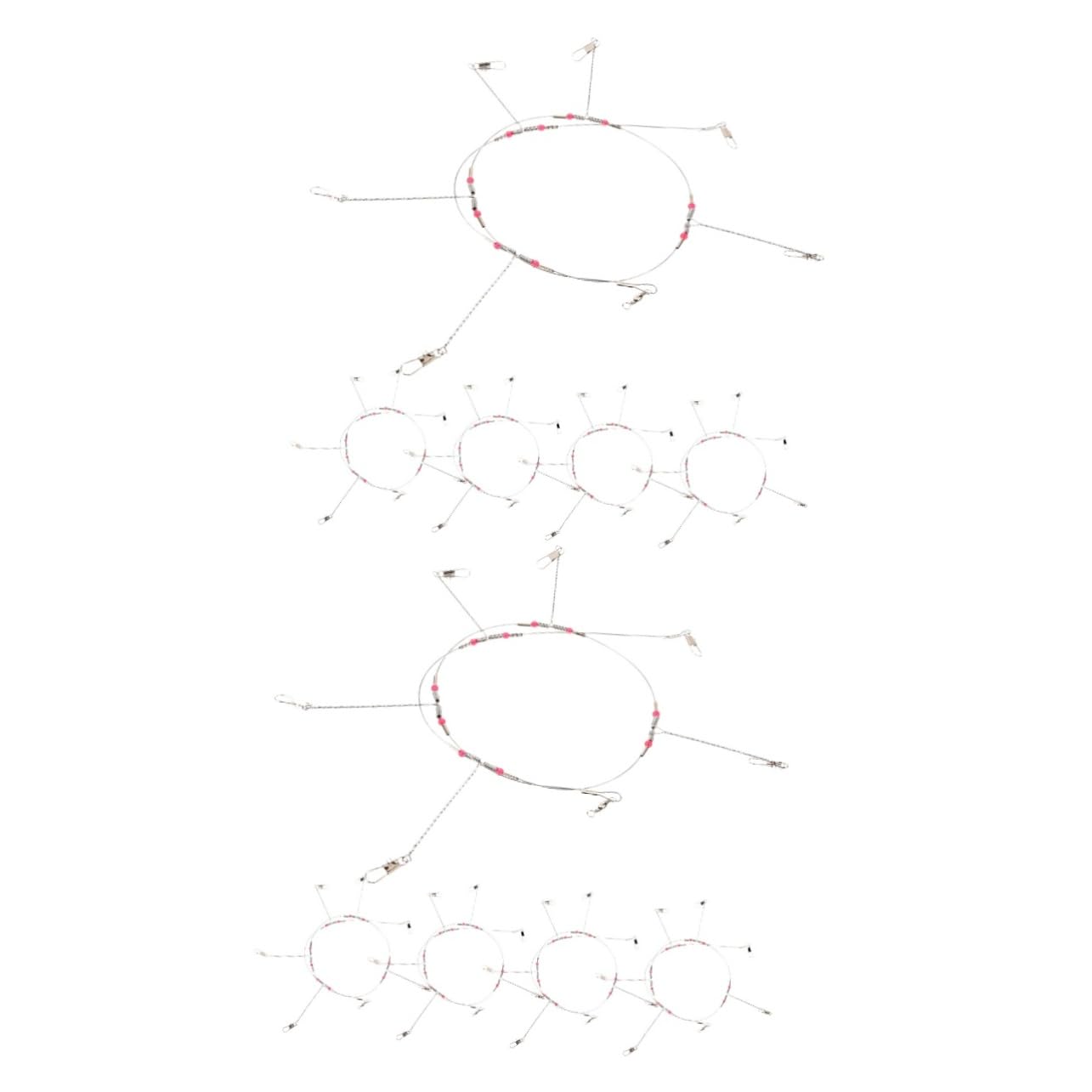 GALPADA 2 Sets Fishing Tackle Set Versatile Tackle Rigs Sea Fishing Hook Rigs Wire Leaders